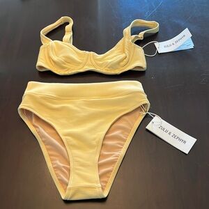 Zulu and Zephyr Yellow Two Piece Swimsuit NWT Size 2